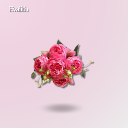 Buket med kunstige blomster